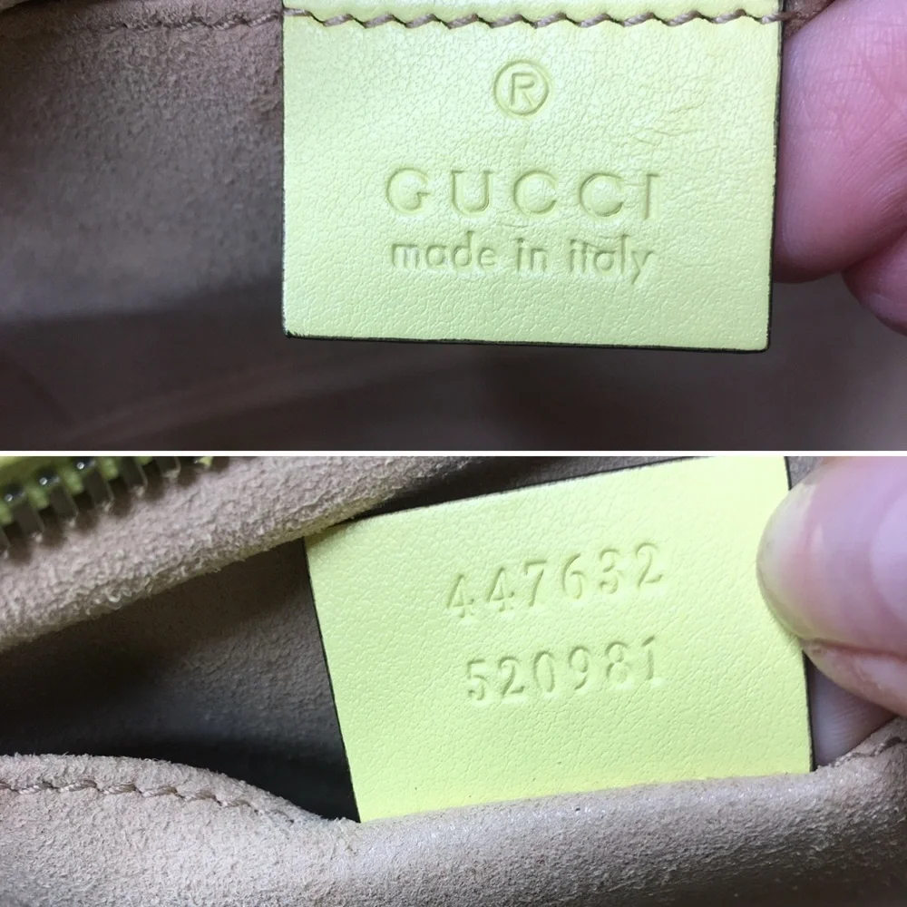 Authentic Gucci Marmont crossbody bag yellow leather - Picture 11 of 13